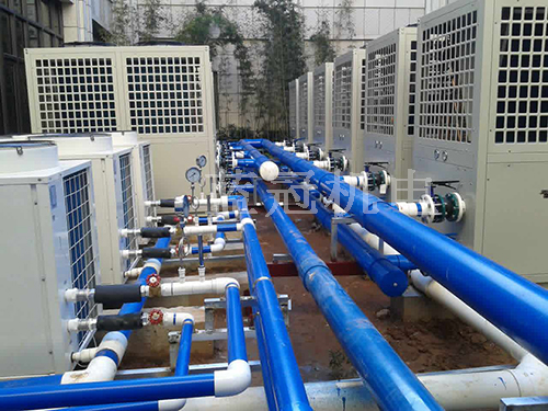 藍(lán)冠機電空氣能熱水器供暖管道細(xì)節(jié)圖